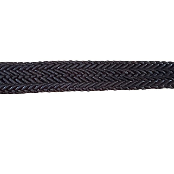 Eddie Bauer Genuine Full Grain Braided Casual Leather Belt Small 26\